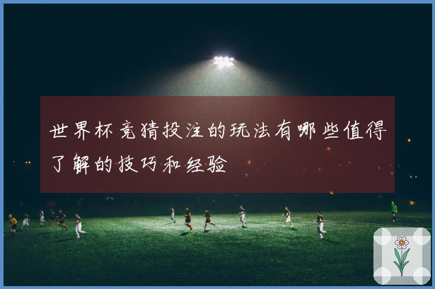 世界杯竞猜投注的玩法有哪些值得了解的技巧和经验